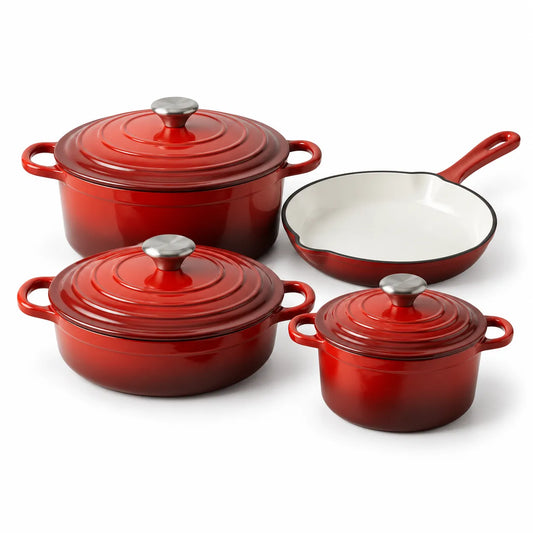 CS Solingen Cast Iron Pot Set – 7 Pieces