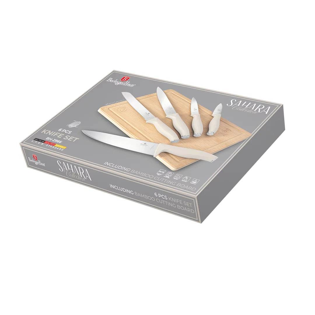 Berlinger Haus Sahara Knife Set with Bamboo Cutting Board