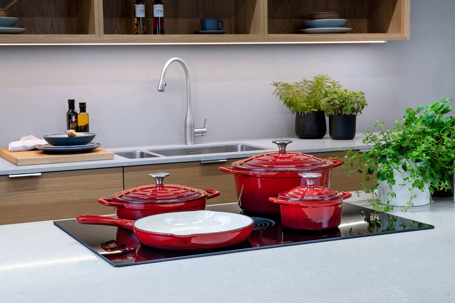 Cs Solingen Xanten Cast Iron Pot Red - 26 cm | Cast Iron Pot