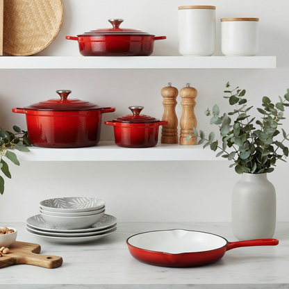 CS Solingen Cast Iron Pot Set – 7 Pieces