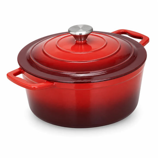 CS Solingen Cast Iron Pot Red - 26 cm | Cast Iron Pot