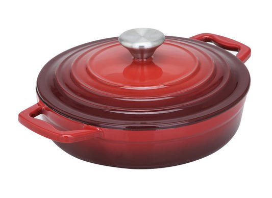 Sc Solingen Cast Iron Pot Red - 22 cm